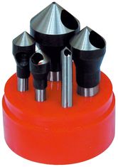 5PC ZERO-FLUTE COUNTERSINK & DEBUR TOOL(60 82 & 90 DEG)