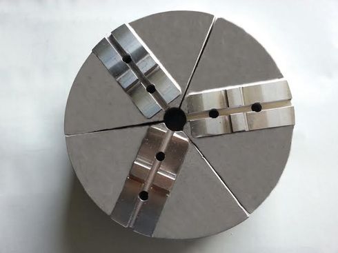 6" x 4 x 8  Tongue & Groove  Aluminum Chuck Jaws SET of 3