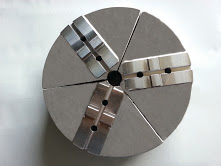 6" x  2  x  8 Tongue & Groove  Aluminum Chuck Jaws  SET of 3