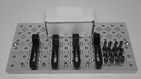 6" x 12" Fixture Plate With 1/4-20 Clamp Set