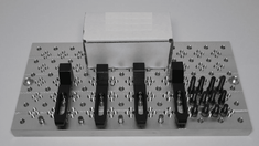 6" x 12" Fixture Plate With 1/4-20 Clamp Set