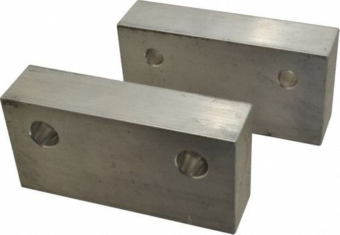 6" x 3 x 1 ALUMINUM Vise Jaws for 6" Kurt USA MADE