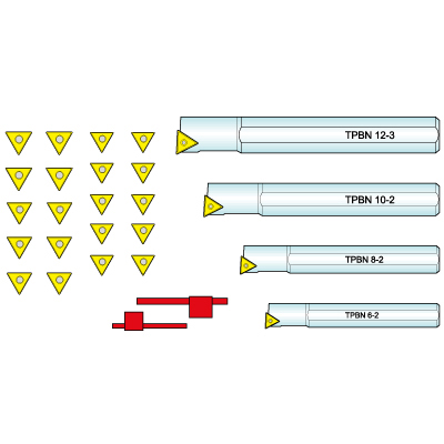 AJAX 31 PIECE TPBN INDEXABLE BORING BAR SET | 1001-0731