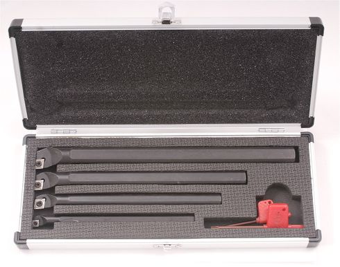 AJAX 4 PIECE (3/8, 1/2, 5/8 & 3/4 INCH) SCLCR INDEXABLE BORING BAR SET | 1001-0054