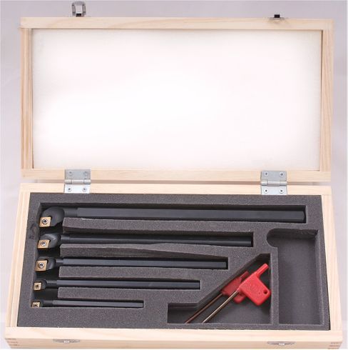 AJAX 5 PIECE SCLCR INDEXABLE BORING BAR SET (5/16-3/8-1/2-5/8 & 3/4 INCH) CCMT 80 diamond inserts | 1001-0023