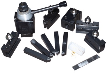 Ajax BXA 13" to 17" Wedge Tool Post Set with Indexable Tools