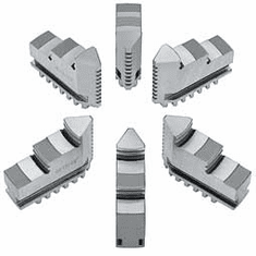 12" Hard Solid ID Jaws for Bison Chuck 6 Piece Set 7-881-612
