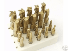 ALL NEW 20pc Titanium Coated End Mill Drills Mills