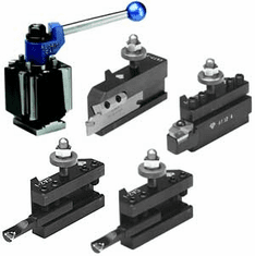 Aloris BXA Tool Post <br>Indexable Starter Set 4 Holders BXA-I-SET