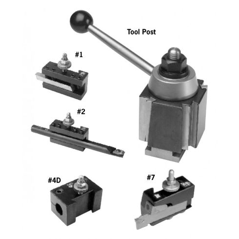 ALORIS USA AXA Lathe Tool Post 5 Piece SET 1-BS
