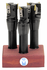 APT 3/4, 7/8, 1" Dia x 3/4" SH-Holds Inserts - End Mill Set DG50EM34
