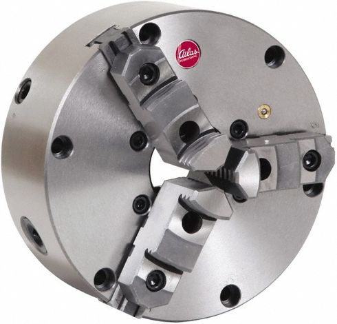 ATLAS 8" Easy-Set Self-Centering 3 Jaw Manual Lathe Chuck EZ83