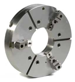 BISON 3-Jaw (2 Piece) Scroll Chuck Forged Steel Body Plain Back 25 inch 7-820-2500 