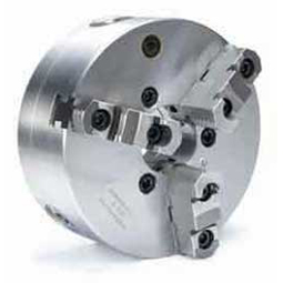 BISON 3-Jaw (2 Piece) Scroll Chuck Forged Steel Body Plain Back 6 inch 7-820-0600 
