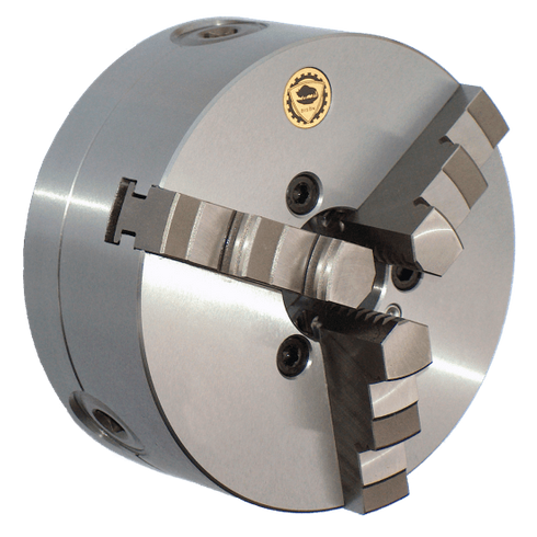 BISON 3-Jaw (Solid) Scroll Chuck Forged Steel Body Plain Back 6 inch 7-829-0600