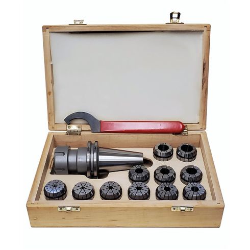 Bison CAT 40 Collet Chuck <br>ER-32 Full Set 13 Pc Collets