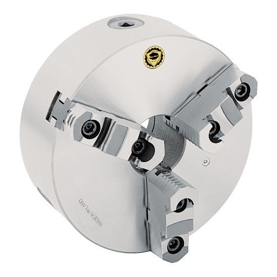 Bison Lathe Chuck 12'' A26 Mount, 3Jaw, 2 Piece Reversible Jaws 7