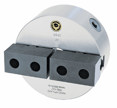 Bison Self-Centering Lathe Chuck - 6" Plain Mount, 2-Jaw  7-830-0600