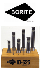 Borite Indexable Boring Bar 4 Piece Set- 1/2" SH-7/16" Min Bore 