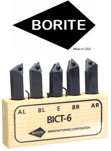 Borite Style AR;AL.BR;BL;E 1 x 1" SH - Indexable Tool Bit Set