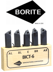 Borite Style AR;AL.BR;BL;E 3/8x3/8" SH - Indexable Tool Bit Set