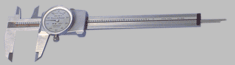 Brown & Sharpe 0 - 6'' Measuring Range (.001 Grad.) - Dial Caliper - 599-579-4