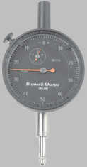 Brown & Sharpe 1 Total Range - 0-100 Dial Reading - AGD 2 Dial Indicator