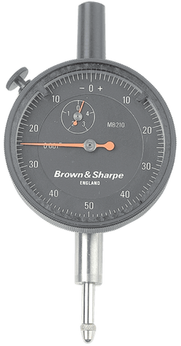 Brown & Sharpe 1 Total Range - 0-100 Dial Reading - AGD 2 Dial Indicator