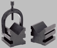 Brown & Sharpe #599-749-1 - 2-1/2 x 2-1/2 x 3'' - V-Block & Clamp Set