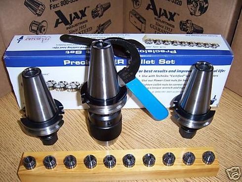 CAT40 Techniks 2 Chucks ER-16+ Drill Chuck 