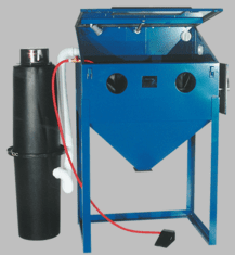 Cyclone  Blast Cabinet - Model#3624HD 36W x 24D x 24H Tub Dimensions