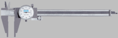 Fowler 0 - 4'' Measuring Range (.001 Grad.) - Shockproof Steel Dial Caliper - #52-008-714