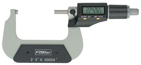Fowler 2-3"/50-75mm QuadraMic Electronic 4-Way Reading Micrometer 54-866-003-0 548660030 