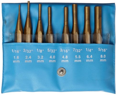 Fowler 8 Brass Drive Pin Punch Set 52-500-068-0 Fowler 8 Brass Drive Pin Punch Set 52-500-068-0