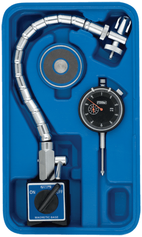 Fowler Kit Contains: AGD Indicator, Flex Arm Mag Base, Magnetic Indicator Back In Case - Chrome Flex Mag Set 52-585-500