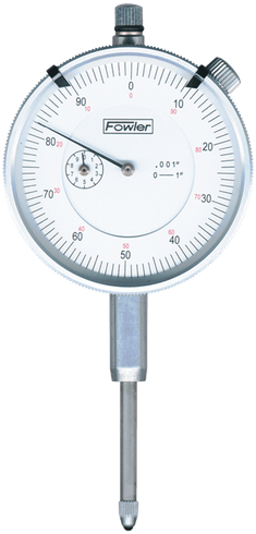 Fowler Kit Contains: Fowler 0-1" Travel Standard White Dial Indicator & Fine Adjustment Mag Base - Travel Indicator & Magnetic Base NB6552520110MB  