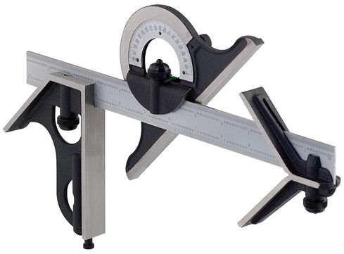 Fowler Square, Protractor and Center Head with 12" Blade 52-370-012-0 523700120 Fowler Square, Protractor and Center Head with 12" Blade 52-370-012-0 523700120