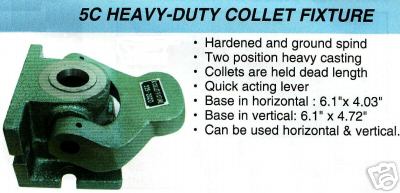 Heavy Duty 5C Collet Chuck Dead Length Fixture