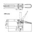 HORIZONTAL TOGGLE CLAMP U BAR FLANGED BASE 500 LBS CAPACITY 3900-0380 HORIZONTAL TOGGLE CLAMP U BAR FLANGED BASE 500 LBS CAPACITY 3900-0380