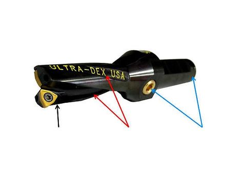 Indexable Drill 1.250" Coolant Thru 4xD Shank Drilling