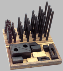 Machinist Clamping Set - #NS625SS; 1/2-13 Stud Size; 1/2 T-Slot Size