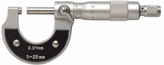 METRIC  0-25MM OUTSIDE MICROMETER .001MM 