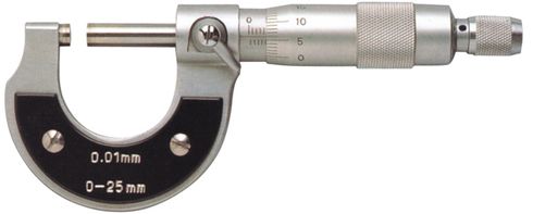 METRIC  0-25MM OUTSIDE MICROMETER .001MM 