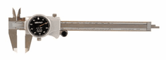 Mitutoyo 0 - 6" Dial Calipers Black Face 505-675-66