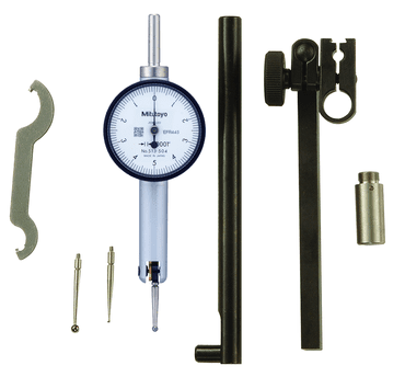 Mitutoyo .010 Range - .0001 Graduation - Horizontal Dial Test Indicator Kit