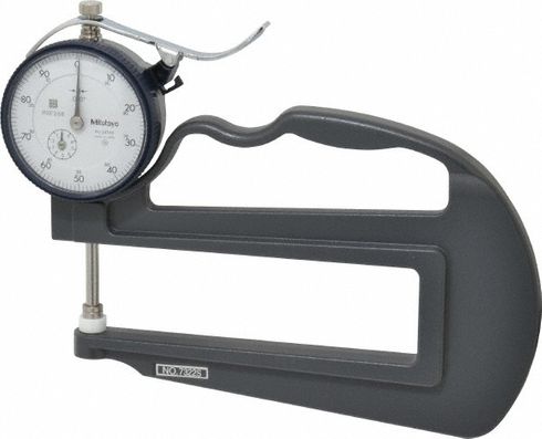 Mitutoyo 0 - 1" .001 Grad Dial Thickness Gauge 4.75" Deep Throat 7322S