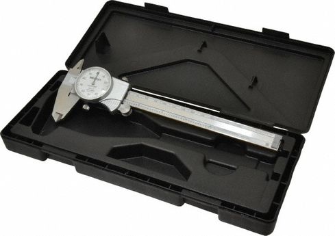 Mitutoyo 0-6" TiN Coated Dial Caliper  505-675