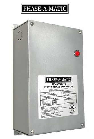 Phase A Matic Static Converter UL Certified