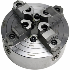 Buck 4-Jaw, 8" Independent Forged Steel Chuck, Reversible Jaws