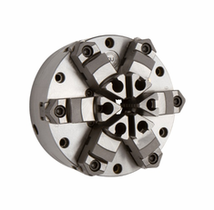 BTC 10" Zero Set �6-Jaw Forged Steel Chuck with Top Reversible Jaws